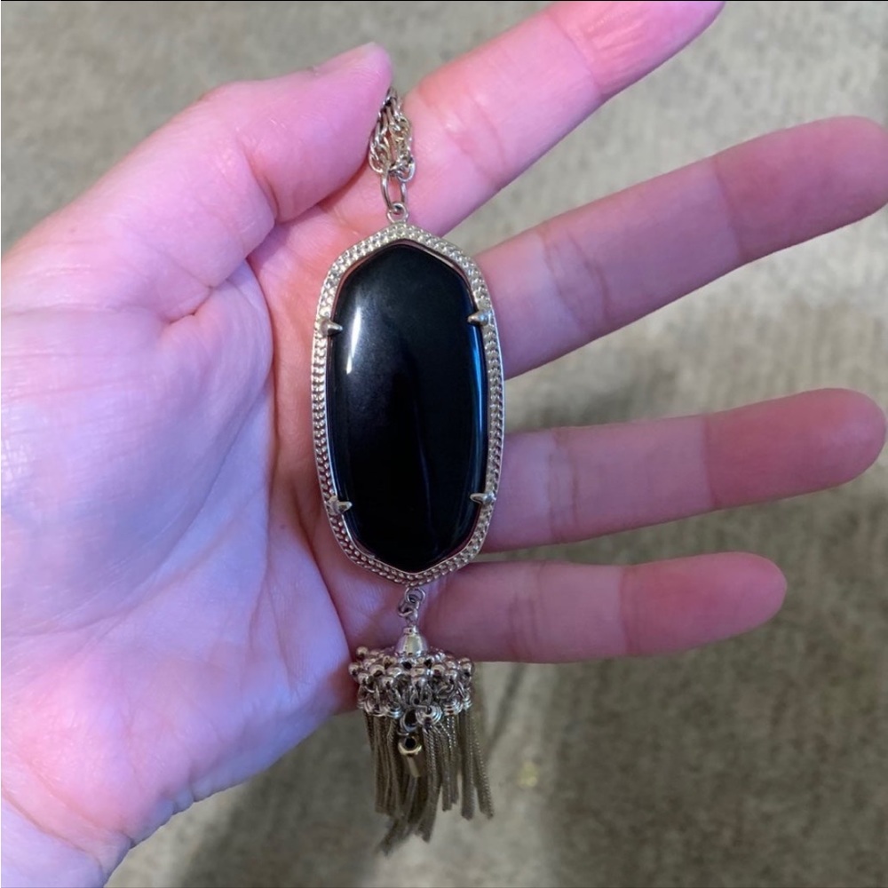 Kendra Scott Rayne Gold Black Necklace